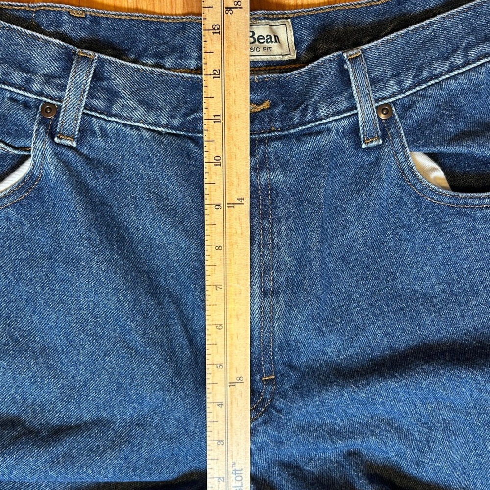 Vintage Classic Fit L.L. Bean Mens Denim Jeans 38x30 Blue - Picture 6 of 11
